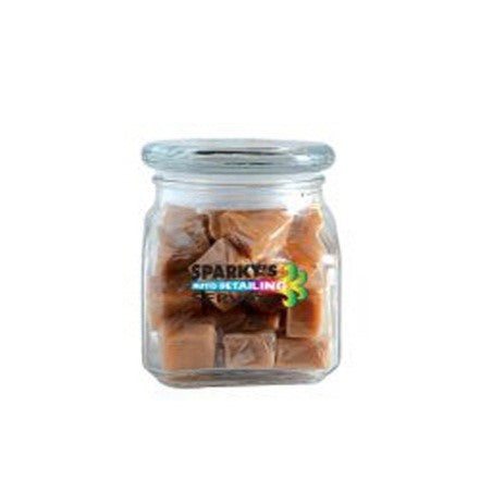 Caramels in Small Glass Jar