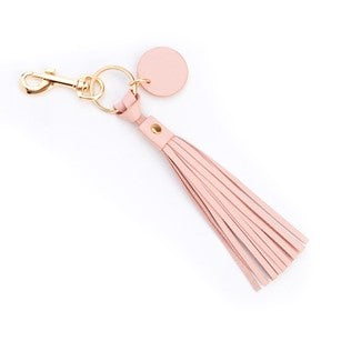 Leather Tassel Key Fob