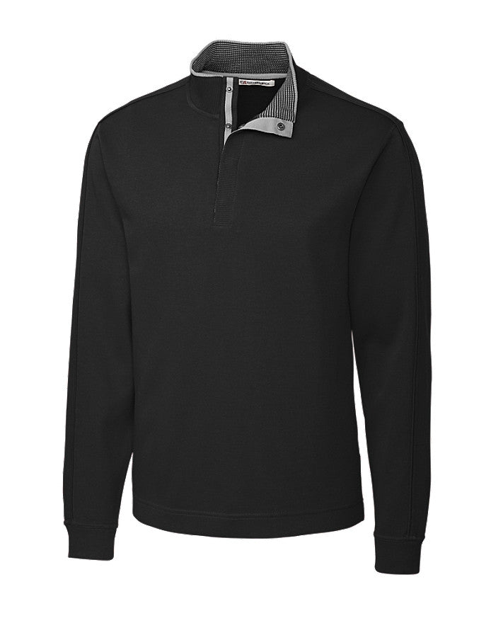 Cutter & Buck Men’s Pima Snap Placket Overknit