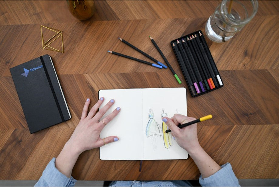 Moleskine Coloring Kit – Sketchbook and Watercolour Pencils