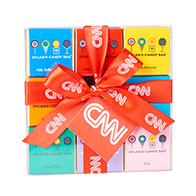 18 Piece Chocolate Square Gift Pack with Ribbon & Hang Tag