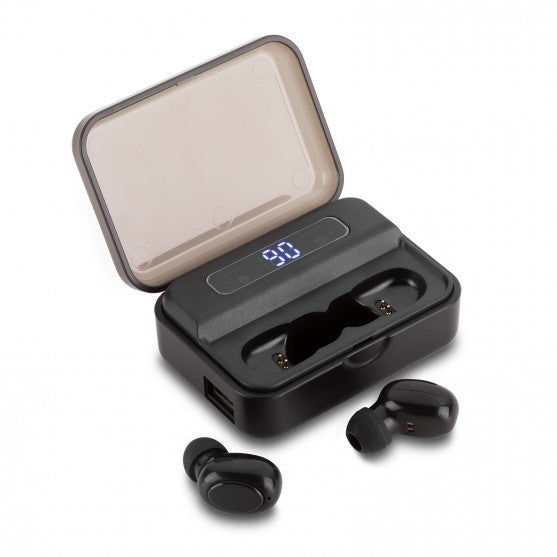 2-in-1 Earbuds and Emergency Power Bank with Digital Display