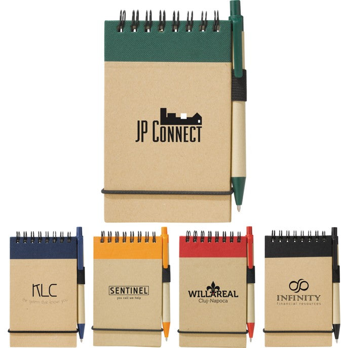 Recycled Spiral Jotter with Pen