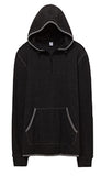 Alternative Adult Quarter Zip Fleece Hooded Sweatshirt