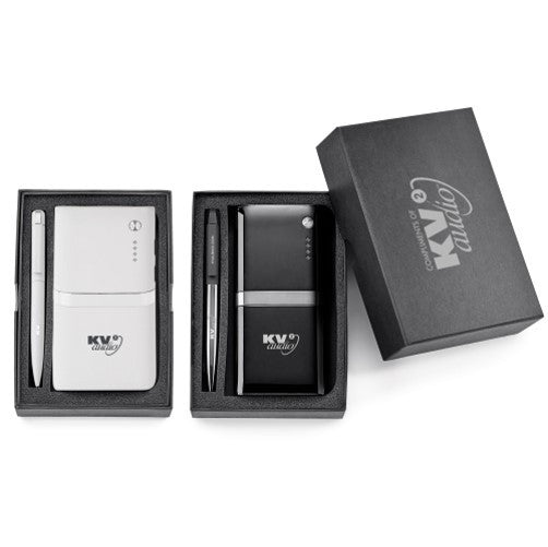 Brass Pen/Powerbank Gift Set