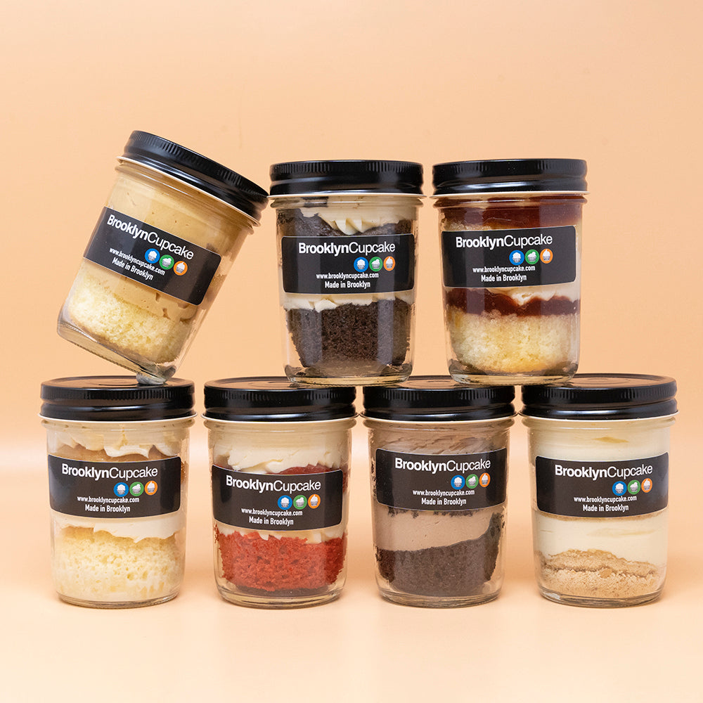 Brooklyn Cupcake - 6-Pack Cupcake Jars