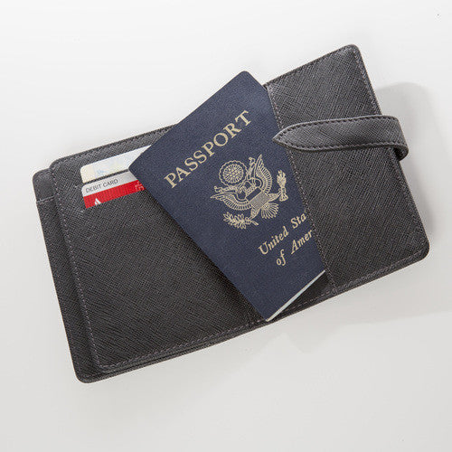 Saffiano Leather Passport Holder