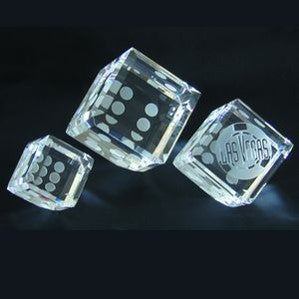 Crystal Dice Paperweight