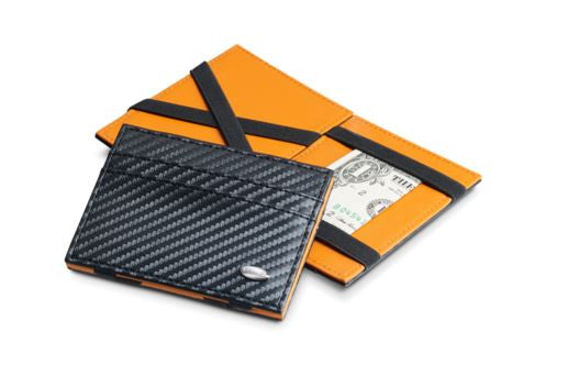 Dalvey Leather Business Card Case Carbon Fibre
