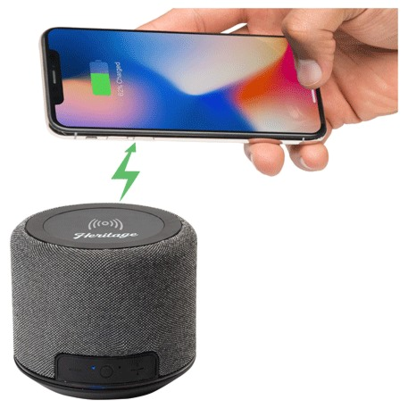 Forward Fabric Speaker with Wireless Charging