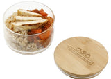 Glass Food Container with Bamboo Lid