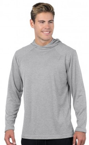 Heather Hooded Performance Pullover