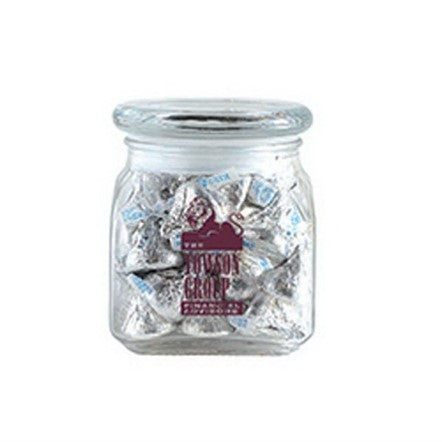 Hershey Kisses in Small Glass Jar