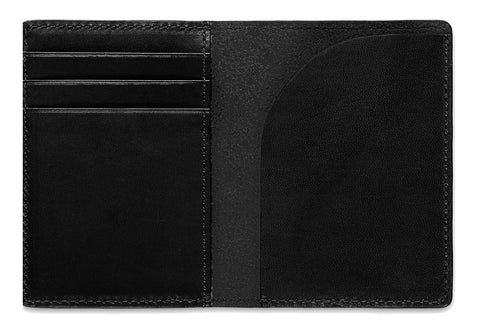 Jack Spade Grant Leather Vertical Flap Wallet - Black