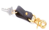 Leather Brass Key Fob