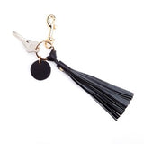 Leather Tassel Key Fob