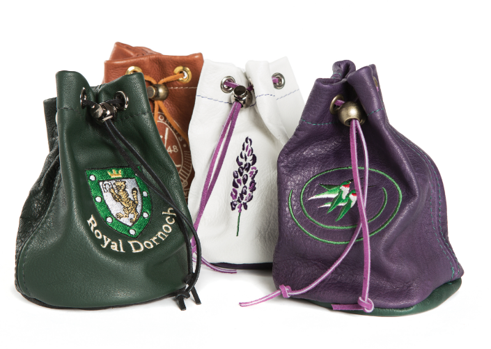 Links and Kings Drawstring Valuables Pouch