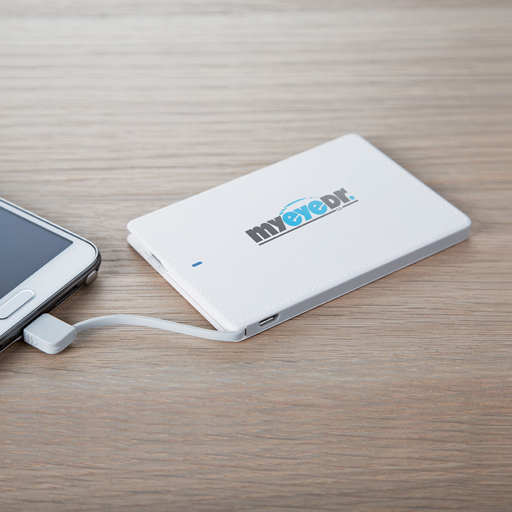 Faux Leather Textured Power Bank