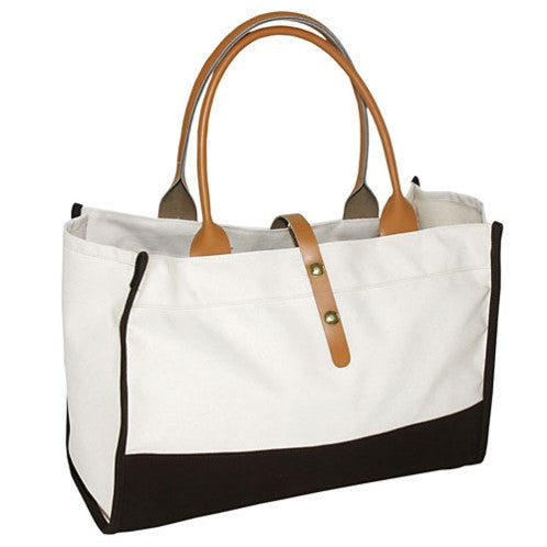 Downtown Tote - Canvas Bottom
