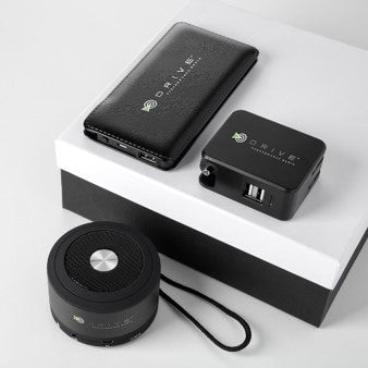 Powerbank, Bluetooth Speaker, and Wall/Car Charger Gift Set
