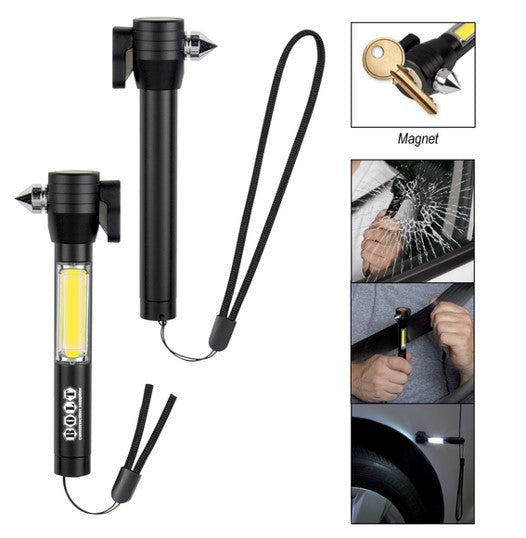 Safety Tool With COB Flashlight