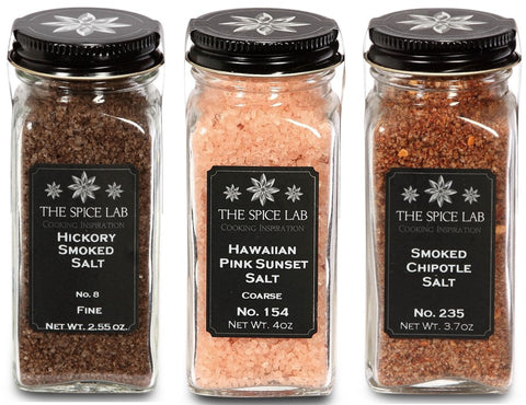 Set of 3 Gourmet Smoked Salts