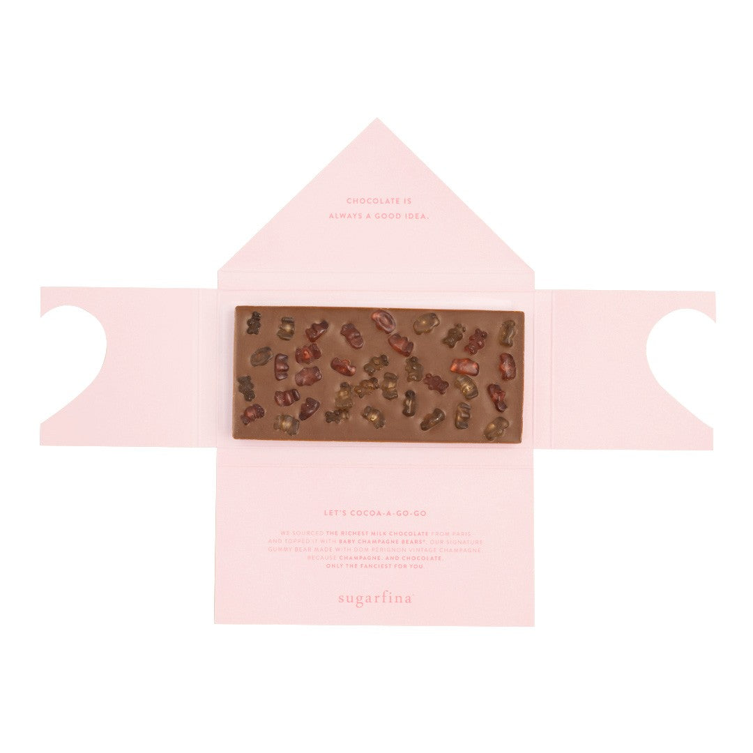 Milk Chocolate Champagne Bears Bar
