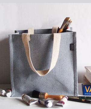 Recycled Canvas Tote with Laminated Lining