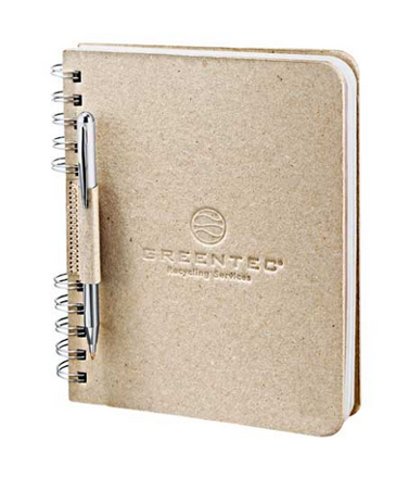 Recycled Cardboard Spiral JournalBook